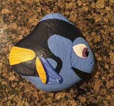 Finding Dory Painted Rock Rock Painting Designs Painted Rocks Painted Rocks Kids