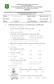 Soal Ukk Matematika Kelas 4
