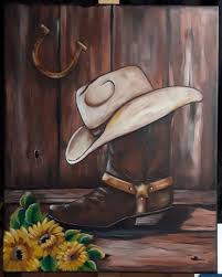 Maybe you would like to learn more about one of these? Cowboy Boot And Hat Cowboy Hat Painting Canvas Cowboy Hat Painting Hat Painting Acrylic