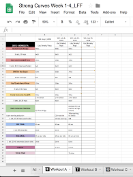 Template information are usually basically the same as quality excel files, therefore format as well as. Why Google Sheets Is My Favourite App For Fitness Free Template Included Lucy Foster Friesen