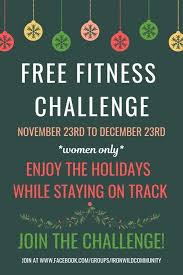 Free Holiday Fitness Challenge Maintenance Month Ironwild Fitness Holiday Fitness Challenge Workout Challenge Holiday Workout