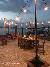Check out tons of diy patio lights ideas that will totally inspire you! Diy Outdoor String Lights On Poles H2obungalow
