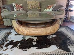 Accent your living room with rustic outdoor charm with the demdaco® canoe coffee table. Coffee Table Birch Bark Canoe Form With Glass Top Bid On Estates