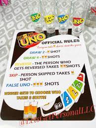 Uno Drinking Game Drinking Games For Parties Drinking Games Alcohol Games