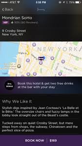 Hotel Tonight Iphone Detail Views Maps Booking Screenshot Hotel Tonight Map Mobile Design