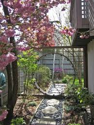 In Its Traditional Form The Moon Gate Is A Round Opening In A Wall Even When The Wall Is Transparen Small Japanese Garden Asian Landscape Small Garden Design