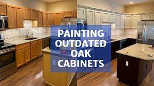 Oak that is less lacquered and left in its natural state makes a more modern statement. Painting Oak Cabinets Transform Your Kitchen Youtube