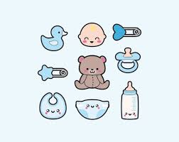 Premium Vector Clipart Kawaii Baby Clipart Kawaii Baby Blue Clipart High Quality Vectors Instant Download Kawaii Maternity Clipart Baby Clip Art Clip Art Vector Clipart