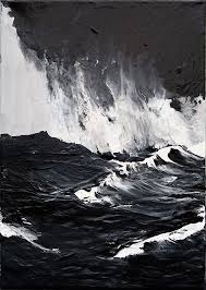 Textured Sea Crafts Idea Acrylbilder Schone Kunste Und Schwarze Malerei