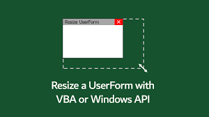 Resize A Userform With Vba Or Windows Api Excel Off The Grid