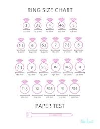 Ring Size Chart How To Measure Ring Size Printable Ring Size Chart Ring Sizes Chart Measure Ring Size