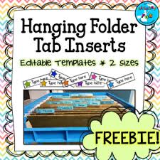 Create personalized labels in microsoft word by adding your own images and text. Hanging File Folder Tab Inserts Editable Freebie By Element Of Fun