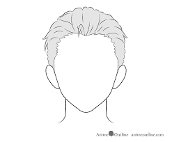 How To Draw Anime Male Hair Step By Step Animeoutline Drawing Male Hair Manga Hair Anime Boy Hair