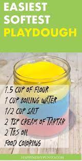 How To Make Playdough Without Cooking It No Cook Playdough Recipe Kid Recipe In 2020 Cooked Playdough Homemade Playdough Recipe Easy Playdough Recipe