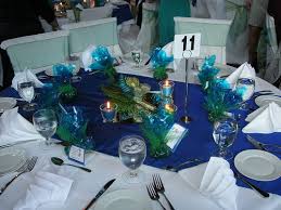 I love beautiful christmas table decorations, don't you? Peacock Themed Tables Elegant Wedding Reception Centerpieces Peacock Wedding Theme Feather Centerpiece Wedding