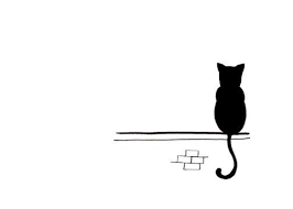Simple Black And White Animal Prints Pin By Rmsjewels Vintage And Antique On Loving Cats Black Cat Drawing Cat Art Illustration Cat Face Drawing
