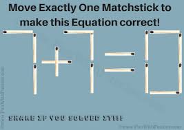 Math puzzle with answer pdf. Easy Matchstick Puzzle For Kids With Answer Maths Puzzles Math Riddles Math Puzzles Brain Teasers
