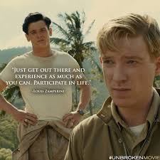She directed the film, which is based on the life of louis zamperini, an olympic runner who spent two years as a japanese prisoner of war during world war two. Unbroken Trailers Cast Photos Photo Unbroken Quotes Movie Quotes Quotes To Live By