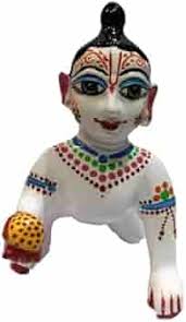 Buy Ashtadhatu-Brass Laddu Gopal Idol (White Gopal Ji) (2 Inch Height)  Online at Low Prices in India