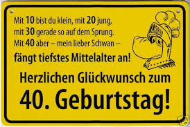 Böse Sprüche Zum 40 Geburtstag Poolvogel