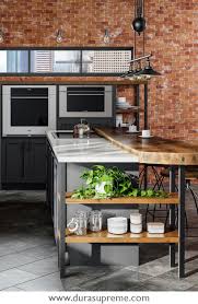 We hope you find your inspiration here. An Industrial Style Kitchen Island From Dura Supreme Cabinetry A Lofty Take On Industrial Industrial Style Kitchen Industrial Kitchen Design Kitchen Design