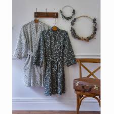 Peignoir Kimono Pur Voile De Coton Kalyan En 2020 Voile De Coton Robe De Chambre Et Peignoir