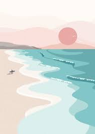 Pin By Raannn On Illustrasyon Beach Illustration Beach Drawing Beach Art