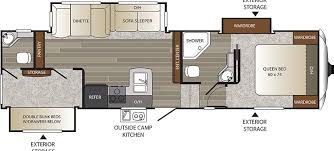 Keystone Rv 318fbh Floorplan Rv Floor Plans Double Bunk Beds Floor Plans