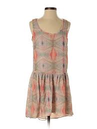 Mng Casual Dress A Line Tan Tropical Dresses Used Size 4 In 2020 Tropical Dress Dresses Summer Dresses