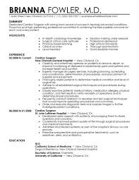 Best Surgeon Resume Example Livecareer