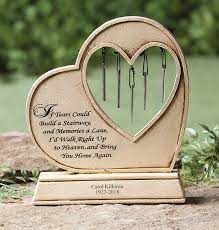 Place it in your garden or anywhere you would like to be reminded of the person you loved and lost. Personalized Memorial Wind Chime Garden Stone Exposures