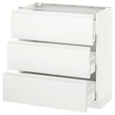 Sektion Base Cabinet With 3 Drawers White Maximera Haggeby White 30x15x30 Find It Here Ikea Base Cabinets Ikea Drawers