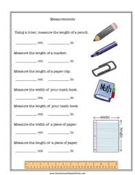 Measurement Worksheet Measurement Worksheets Online Student Worksheet Template