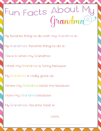 Birthday Gift Ideas For Grandma From Granddaughter Fun Facts About Grandma Printable For Mother S Day Grandma Birthday Card Birthday Gifts For Grandma Grandmas Mothers Day Gifts
