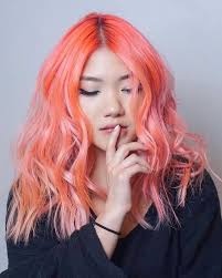 COTTON CANDY PINK + PEACHY ORANGE ''Psss, I have a secret. It is written in  my hair.'' Use our Pastel Cotton Candy Pink + Pastel Peachy Orange  ColorConditioner™. ➤ SHOP https://evilhair.com/collections/all Photo: