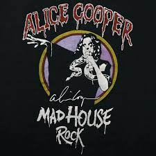 1979 Alice Cooper Madhouse Rock Tour Signature Black T-Shirt S-234XL HND106  | eBay