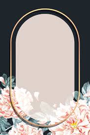 download premium vector of golden oval peony frame vector 1226592 vector background pattern frame wedding frames
