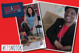 Councillor Asher Craig, Deputy Mayor of Bristol, visits us to say why #Its  Not Ok and support Sexual Abuse & Sexual Violence Awareness Week