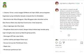 Berikut doa komuni batin dari santo alfonsus liguori: Keuskupan Agung Semarang Tiadakan Segala Kegiatan Gereja Misa Via Online Suara Jogja