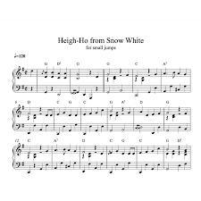 Disney pixars up main theme chords chordify. Heigh Ho From Snow White And The Seven Dwarfs Piano Sheet Music