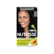 Garnier Nutrisse Nourishing Color Creme 11 Blackest Black In 2020 Nourishing Hair Hair Color Lasting Hair Color