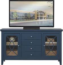 Abbie Navy 62 In Console In 2020 Navy Living Rooms Tv Stand Console Flat Screen Tv Stand