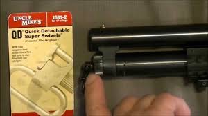 Uncle Mikes Quick Detachable Super 1 Inch Swivels Install On A Mossberg Maverick 88 How To Diy