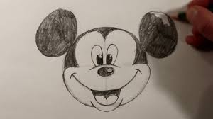 How To Draw Mickey Mouse Face Easy Youtube Pencil tests from the thief and the cobbler. how to draw mickey mouse face easy