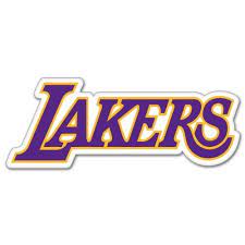 Los Angeles Lakers Nba Basketball Car Sticker 7 X 3 Sticker Is Printed On High Quality White Outdoor Grade Vyni Lakers Logo Los Angeles Lakers Word Mark Logo