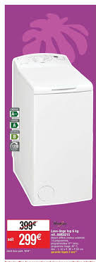 Offre Lave Linge Top 6 Kg Ref Awe6215 Whirlpool Chez Cora