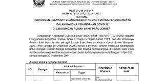 Sebanyak 4 lowongan kerja satpam bandung dan yang berhubungan dengan loker satpam, rekrutmen satpam, peluang kerja satpam, peluang berkarir satpam, pekerjaan satpam di loker.my.id. Rs Paru Jember Buka Rekrutmen Untuk Lulusan Sma Hingga S1 Tertarik Halaman All Kompas Com