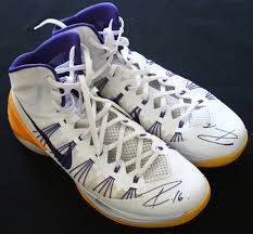 Comes with coa and matching sticker. Lot Detail 2013 14 Pau Gasol Game Worn Signed Nike Basketball Sneakers Lakers Dc Sports
