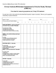 Ciwa Assessment Flow Sheet Fill Online Printable Fillable Blank Pdffiller