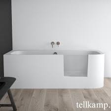 Außergewöhnliche badewannen und duschwannen von tellkamp erwarten sie bei uns im reuter onlineshop. Tellkamp Salida Raumspar Badewanne Mit Duschzone Und Verkleidung Weiss Matt Ohne Fullfunktion 0100 044 00 A Crwm Emero De